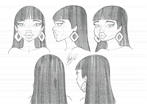Chel head turnaround study.