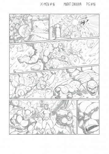 Xmen #16 - Page 16 (Pencils)