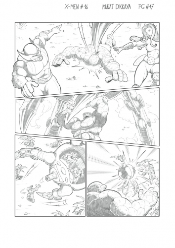 Xmen #16 - Page 17 (Pencils)