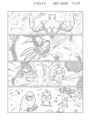 Xmen #16 - Page 19 (Pencils)